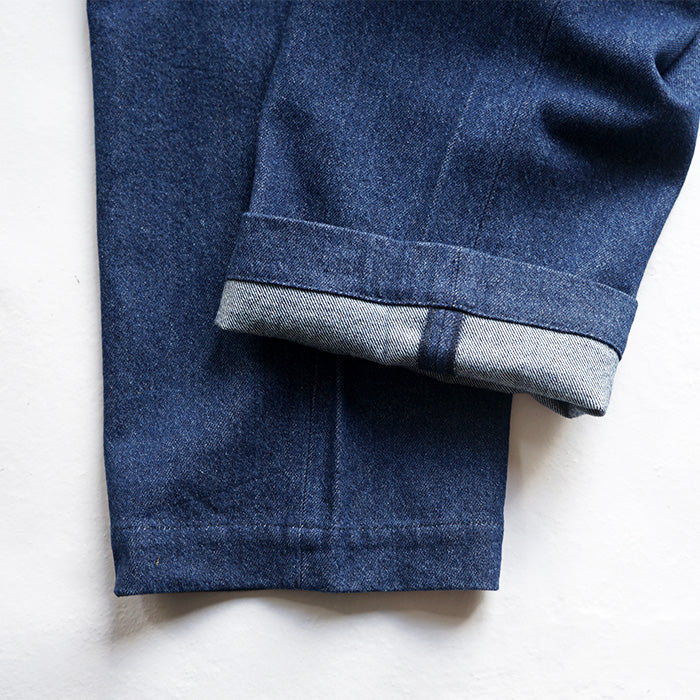 RANDY'S GARMENTS　GUSSETED WORK PANT - SCOURED 12oz DENIM