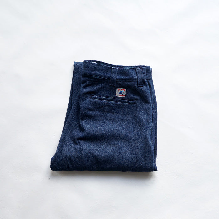 RANDY'S GARMENTS　GUSSETED WORK PANT - SCOURED 12oz DENIM