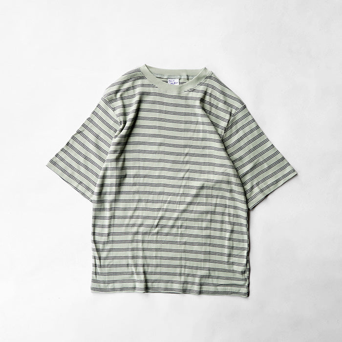 Robert P. Miller　Panel-rib Casual fit Tee -BORDER
