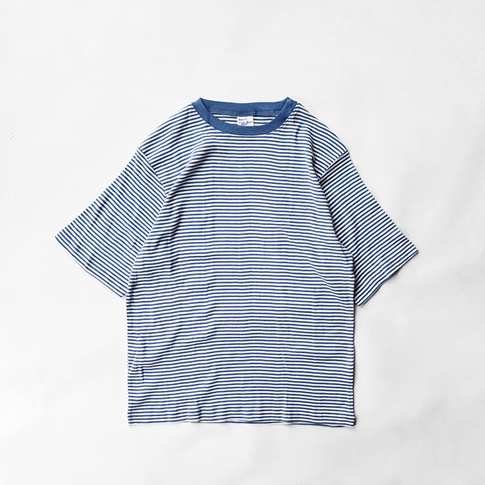 Robert P. Miller　Panel-rib Casual fit Tee -BORDER
