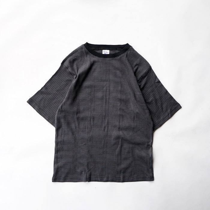 Robert P. Miller　Panel-rib Casual fit Tee -BORDER