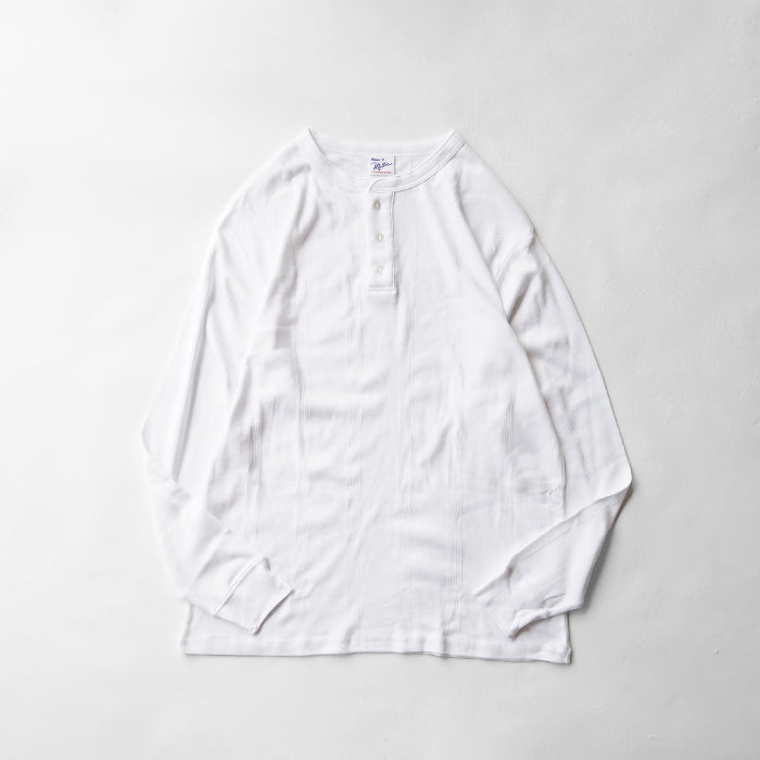 Robert P. Miller　Panel-rib Casual fit Henry Neck L/S Tee