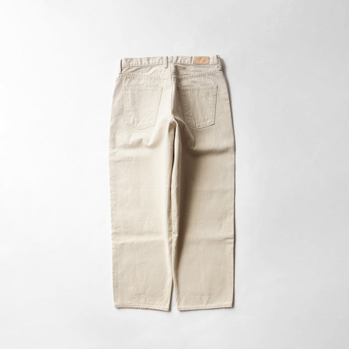 Sanca　BEIGE DENIM 5P WIDE FIT