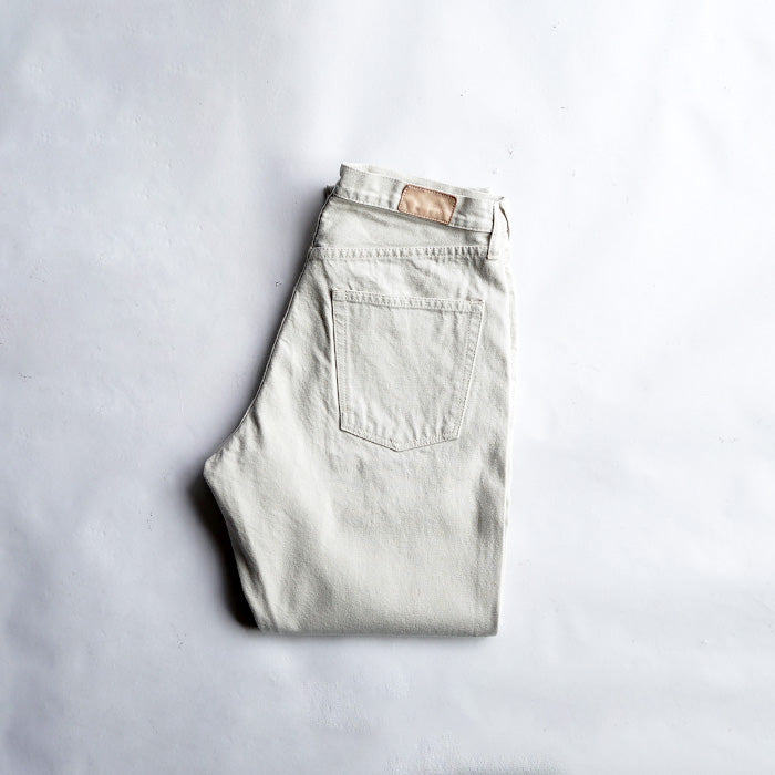 Sanca　IVORY DENIM 5P TAPERED FIT