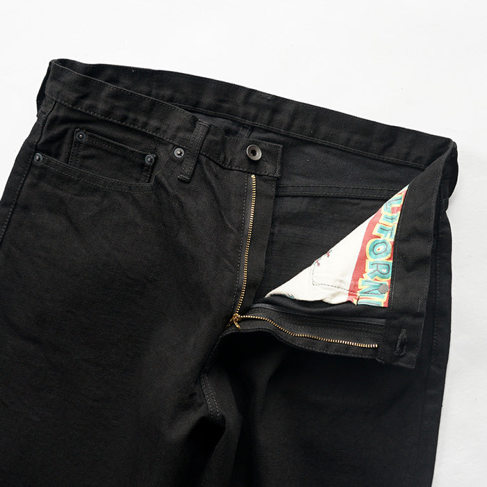 Sanca　BLACK DENIM 5P WIDE FIT