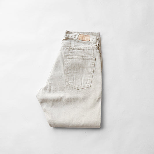 Sanca　BEIGE DENIM 5P TAPERED FIT