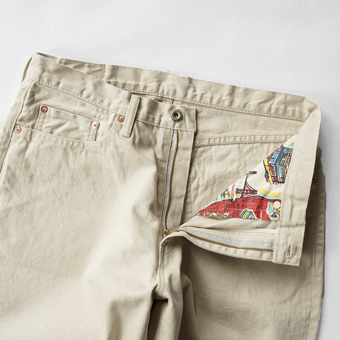 Sanca　BEIGE DENIM 5P BALLOON FIT