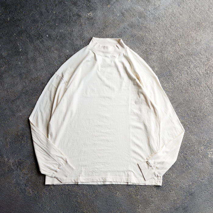 UNDYED STANDARD　30PV MOCK NECK L/S Tee