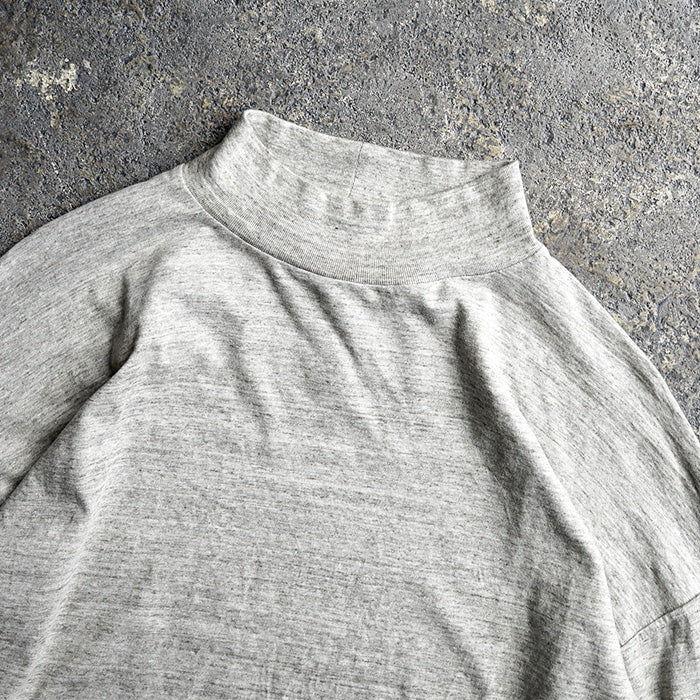 UNDYED STANDARD　30PV MOCK NECK L/S Tee