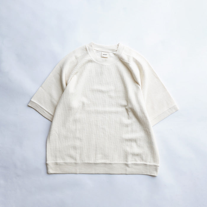 UNDYED STANDARD　WAFFLE S/S SWEAT