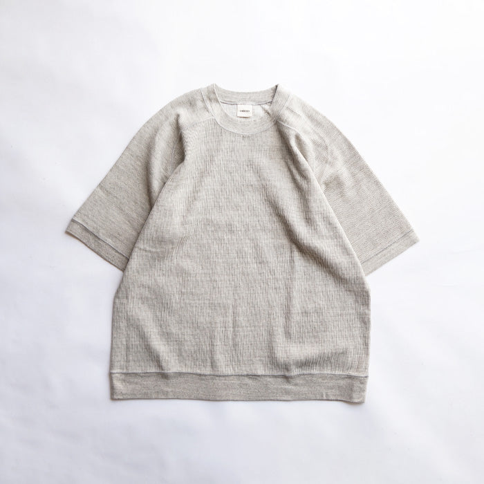 UNDYED STANDARD　WAFFLE S/S SWEAT