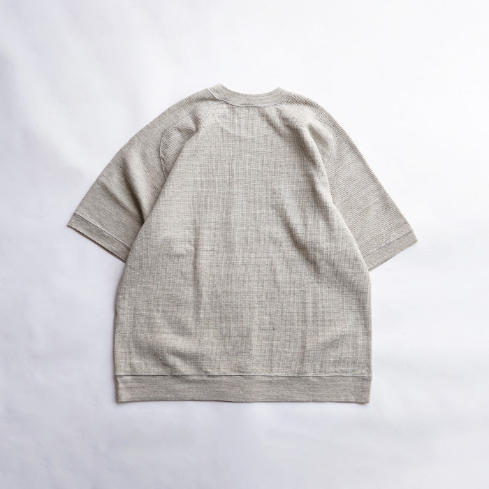 UNDYED STANDARD　WAFFLE S/S SWEAT