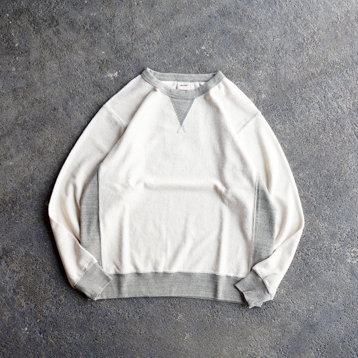 UNDYED STANDARD　PILE TRIM SWEAT