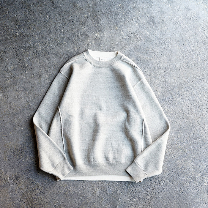 UNDYED STANDARD　KNIT MIX SWEAT CREW