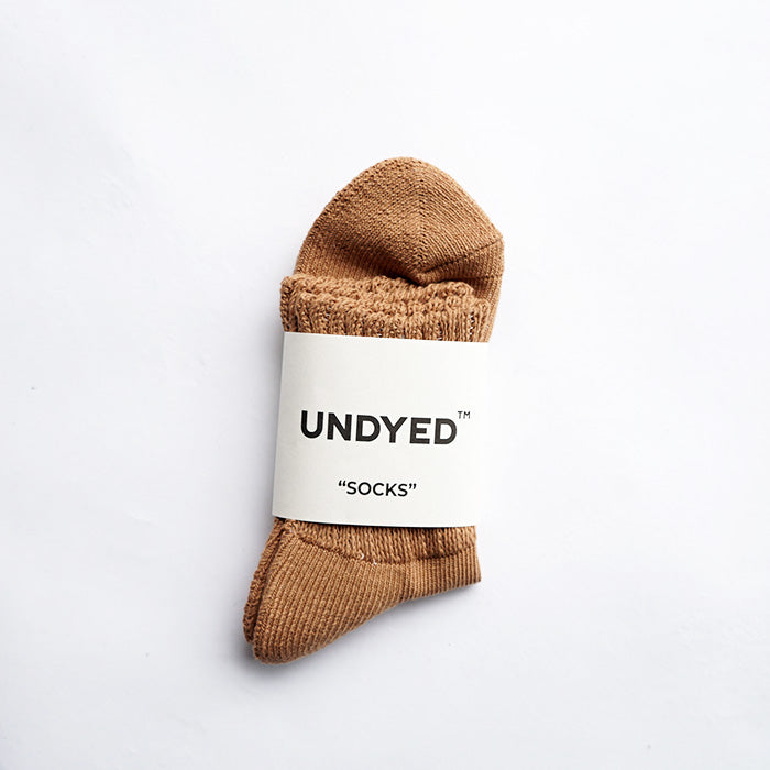 UNDYED STANDARD　PILE RIB SOCKS