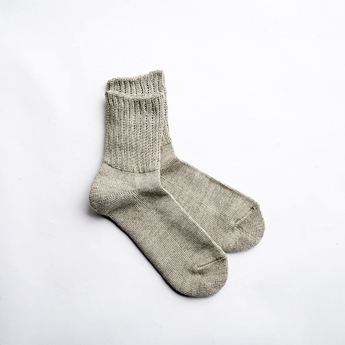 UNDYED STANDARD　PILE RIB SOCKS