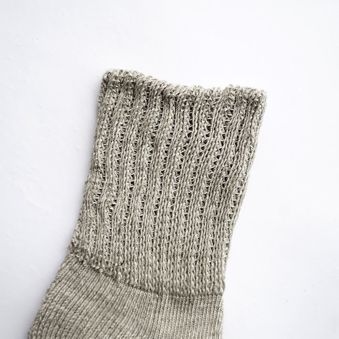 UNDYED STANDARD　PILE RIB SOCKS