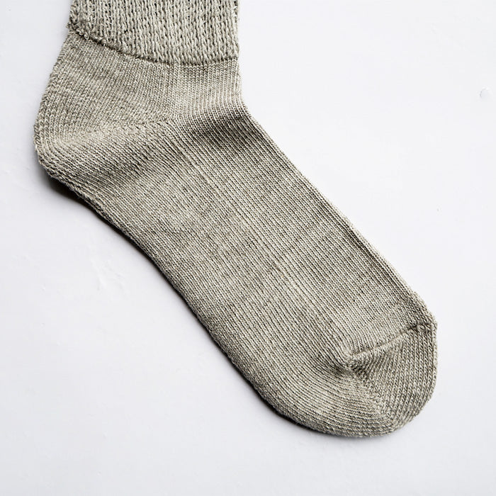 UNDYED STANDARD　PILE RIB SOCKS