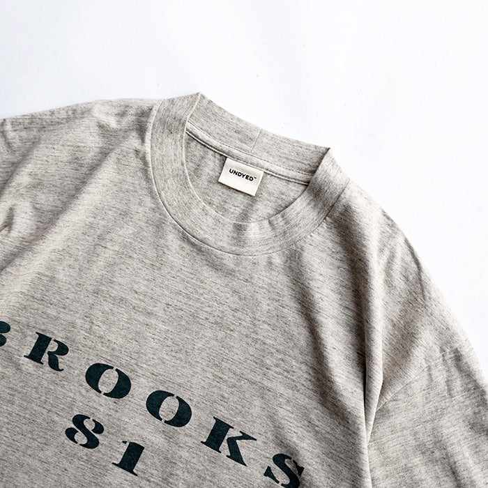 UNDYED STANDARD　30PV S/S Tee(Pt) - BROOKS 81