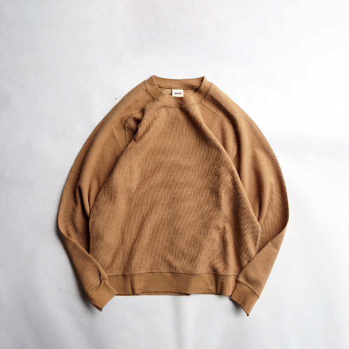 UNDYED STANDARD　WAFFLE L/S SWEAT