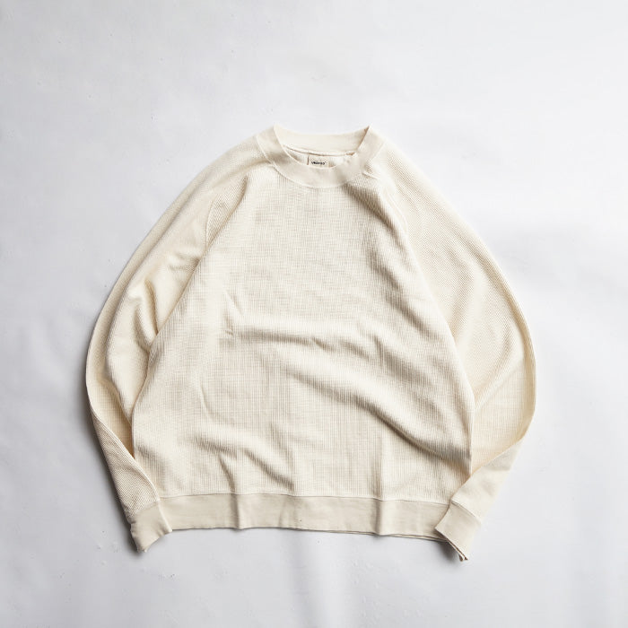 UNDYED STANDARD　WAFFLE L/S SWEAT