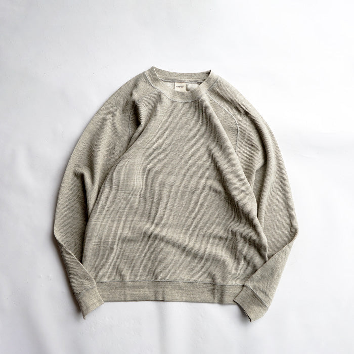 UNDYED STANDARD　WAFFLE L/S SWEAT