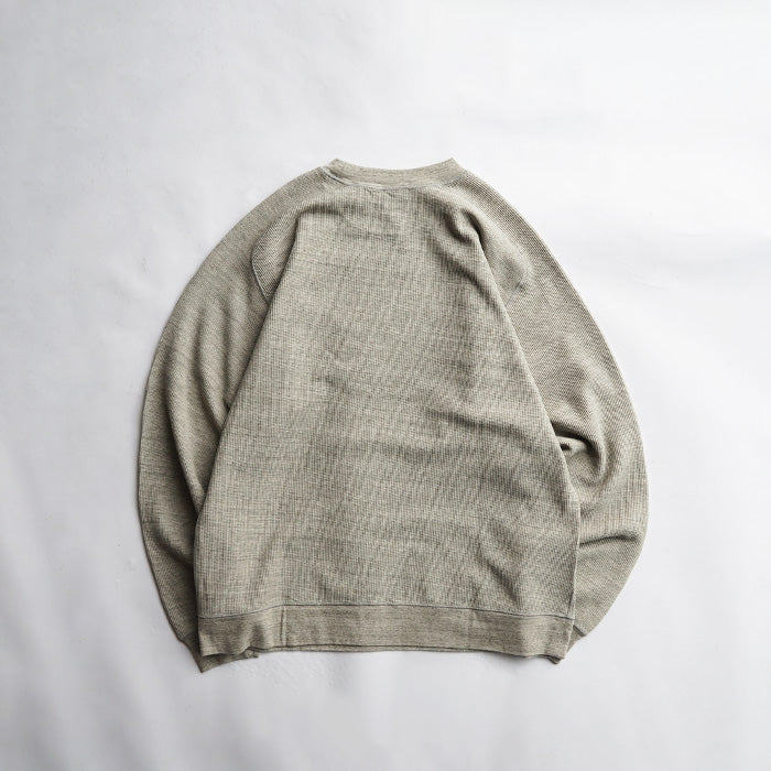 UNDYED STANDARD　WAFFLE L/S SWEAT