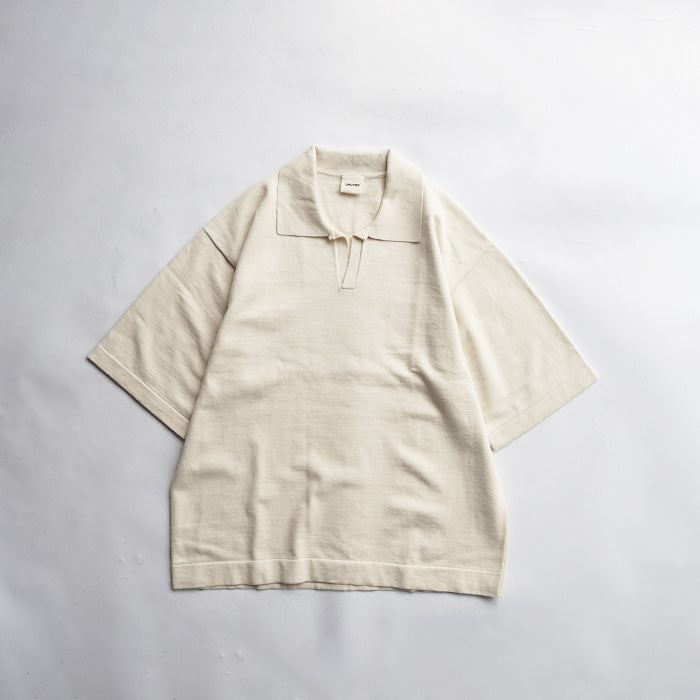 UNDYED STANDARD　HIGH GAUGE KNIT POLO