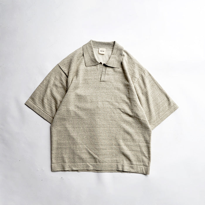 UNDYED STANDARD　HIGH GAUGE KNIT POLO