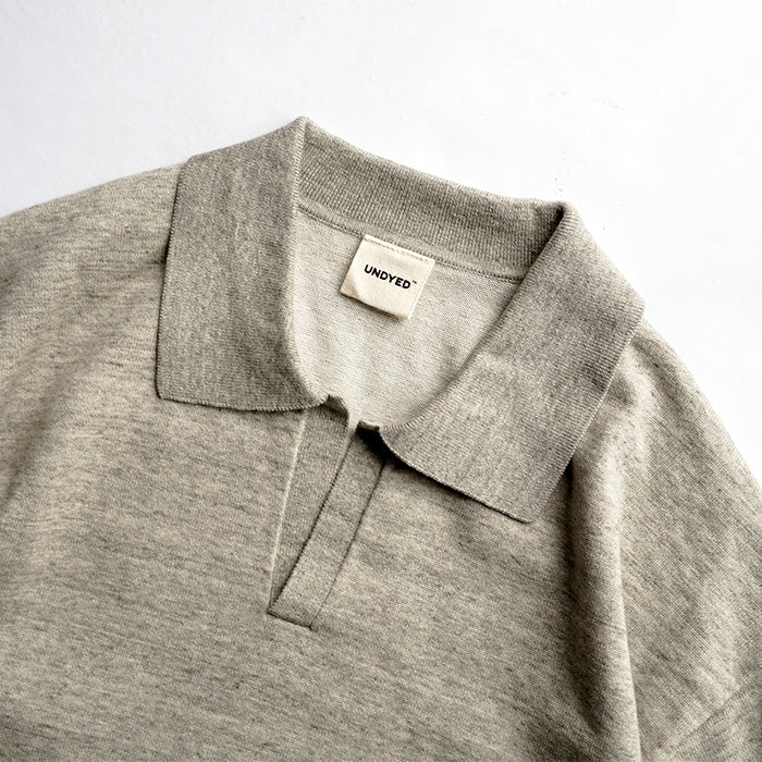 UNDYED STANDARD　HIGH GAUGE KNIT POLO