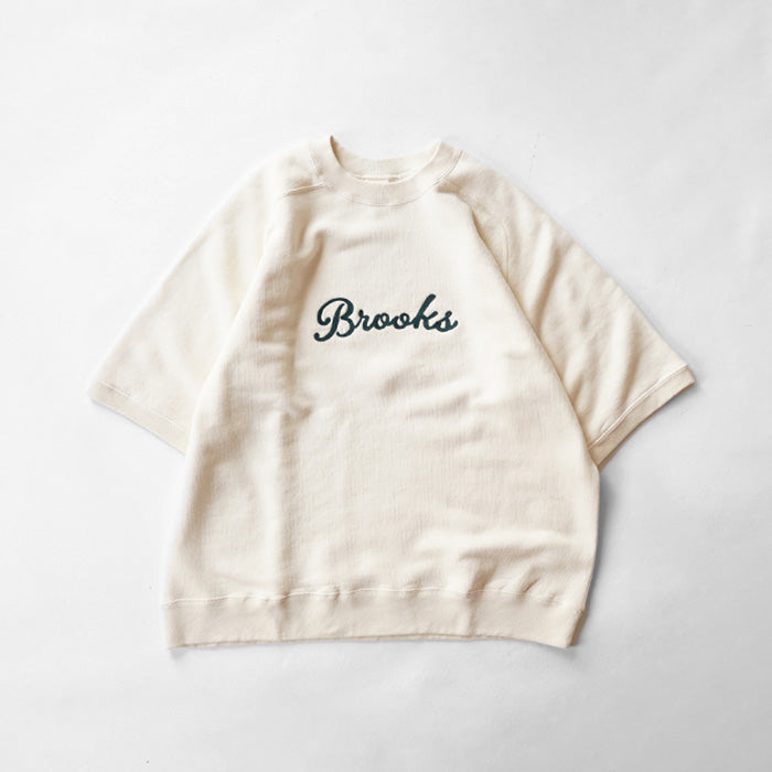 【20%OFF】UNDYED STANDARD　URAKE S/S EMB SWEAT -BROOKS