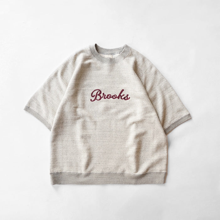 【20%OFF】UNDYED STANDARD　URAKE S/S EMB SWEAT -BROOKS