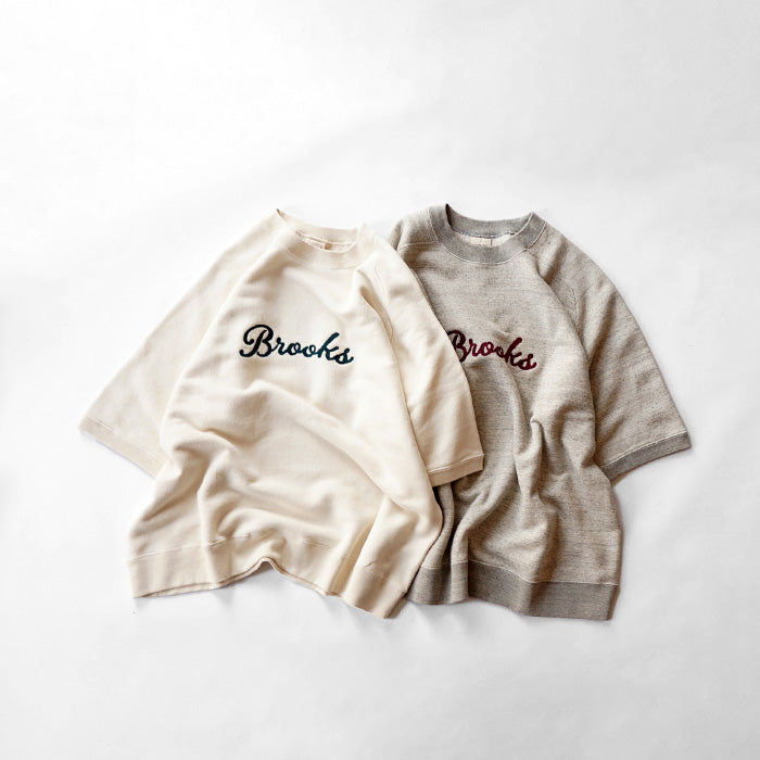 【20%OFF】UNDYED STANDARD　URAKE S/S EMB SWEAT -BROOKS