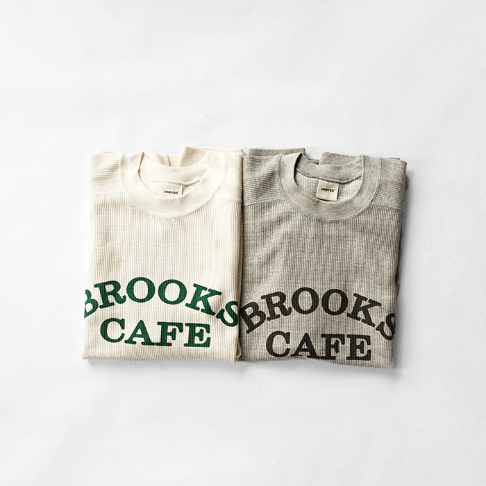 UNDYED STANDARD　 WAFFLEFACE CREW - CAFE