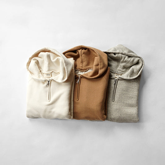 UNDYED STANDARD　 SWEAT HALF ZIP PARKA