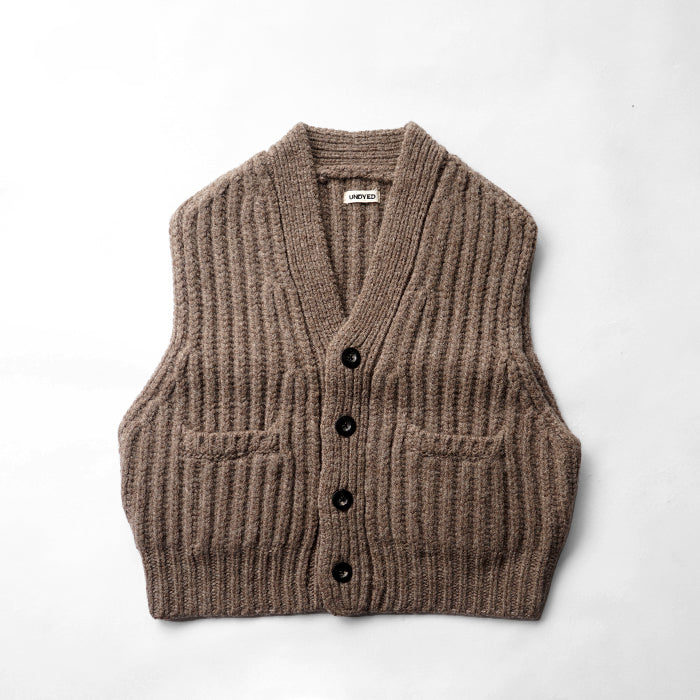 UNDYED STANDARD　KNIT VEST