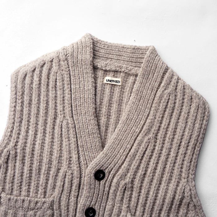 UNDYED STANDARD　KNIT VEST