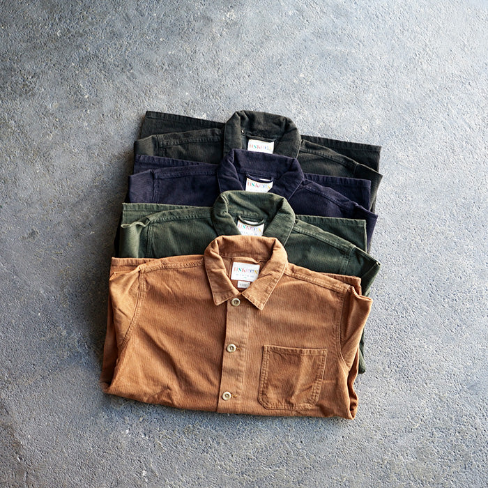 USKEES　BUTTONED CORD OVERSHIRTS