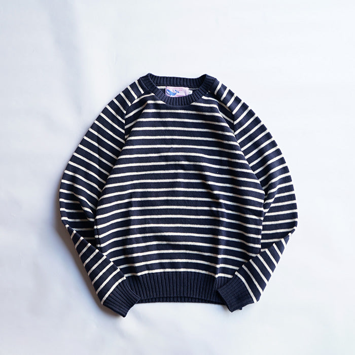 WHALER SPORTSWEAR　BLOCK STRIPE CREWNECK KNIT