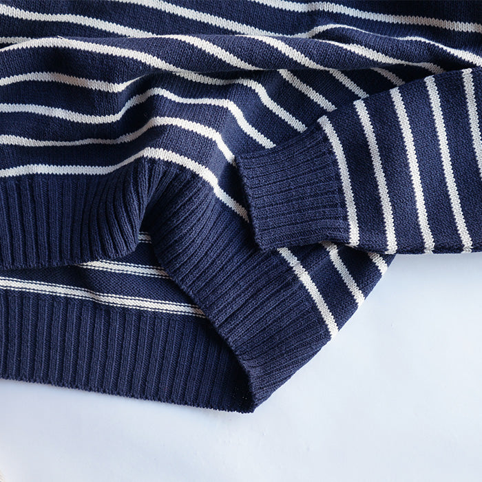 WHALER SPORTSWEAR　BLOCK STRIPE CREWNECK KNIT