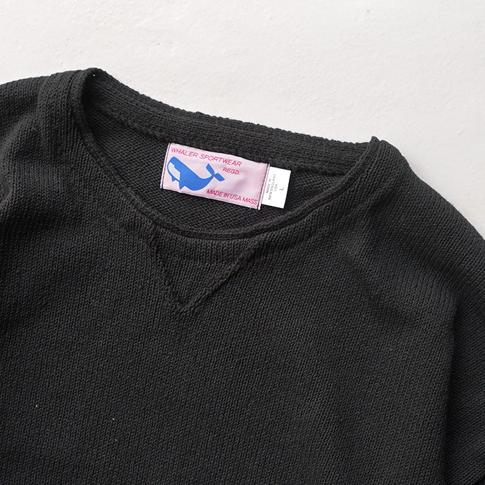 WHALER SPORTSWEAR　ROUNDNECK SOLID KNIT