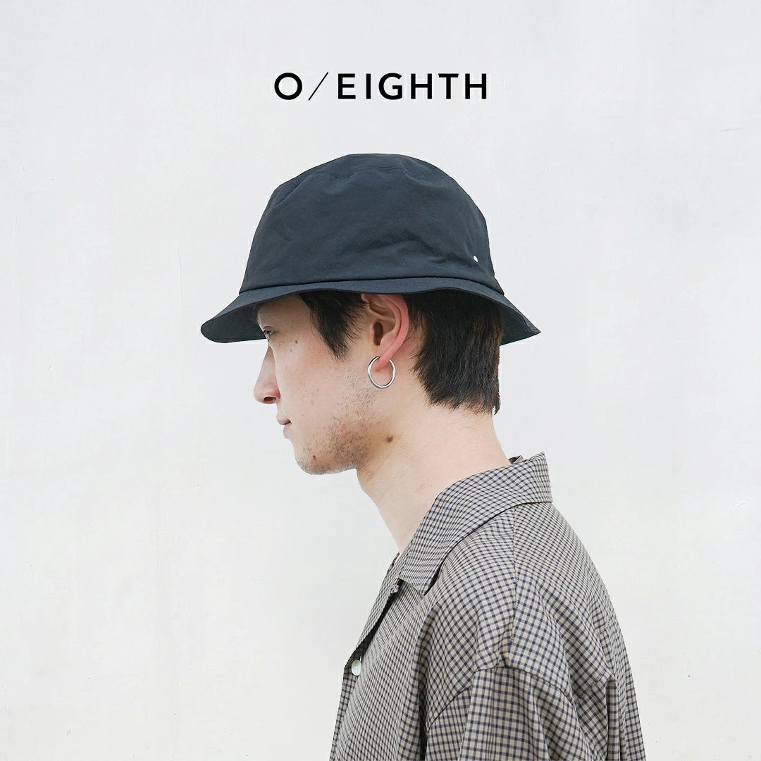 O/EIGHTH Grunge wash cotton Hat Black TYPE Y