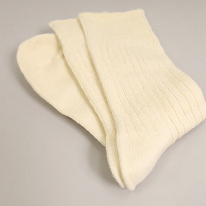 CANVAS HEMP　HEMP COTTON RIBBED CREW SOCKS