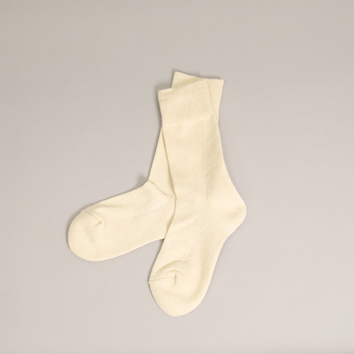 CANVAS HEMP　HEMP COTTON HALF PILE CREW SOCKS