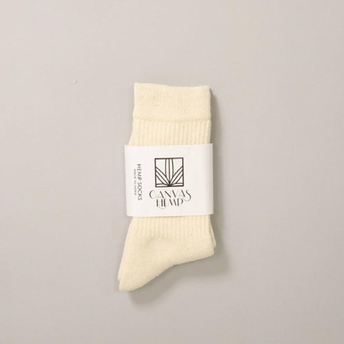 CANVAS HEMP　HEMP COTTON PILE CREW SOCKS