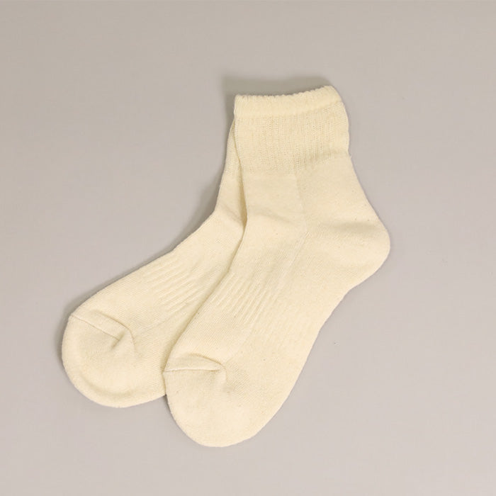 CANVAS HEMP　HEMP COTTON HALF PILE SHORT SOCKS