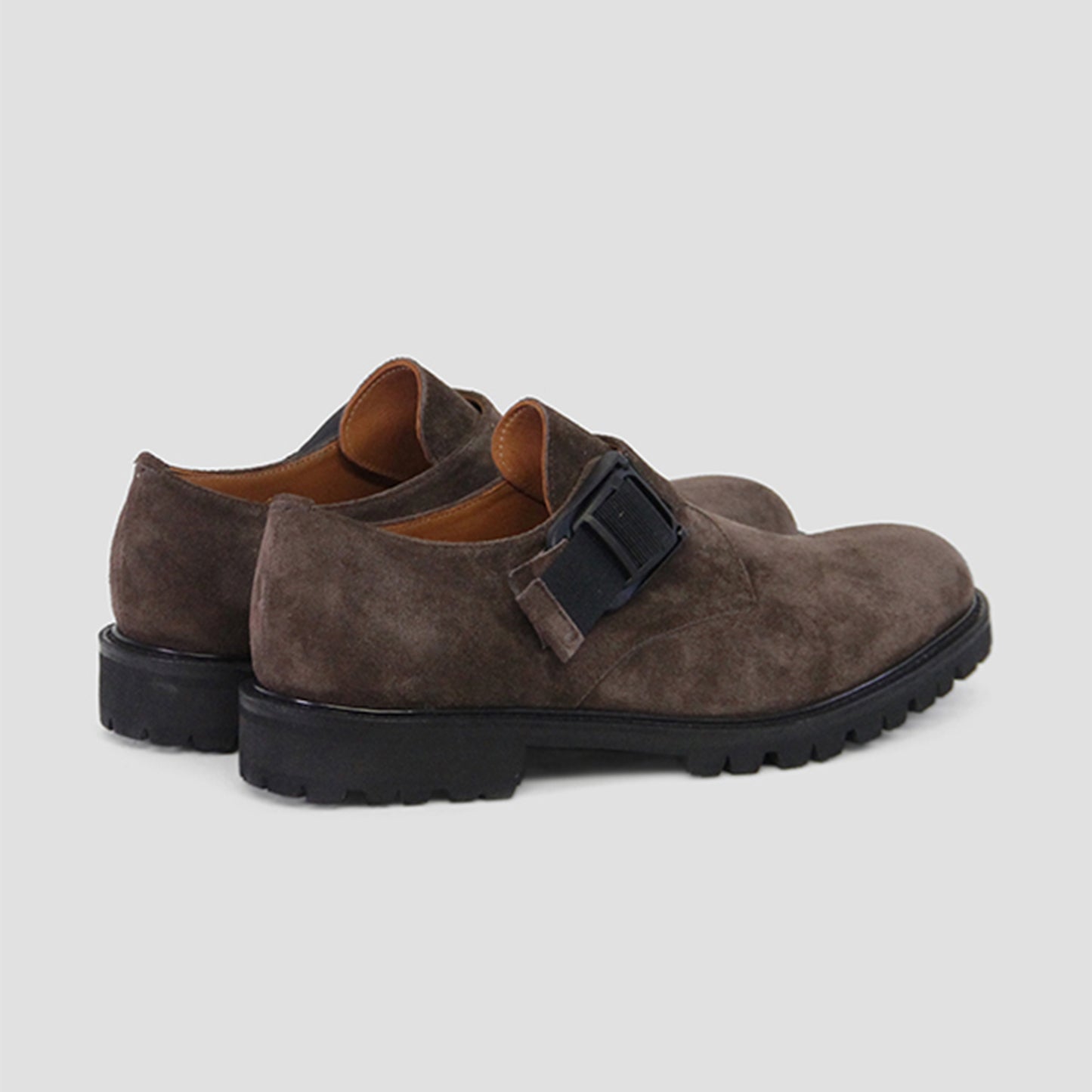 Tomo&Co　fidlock monk strap shoes -BROWN