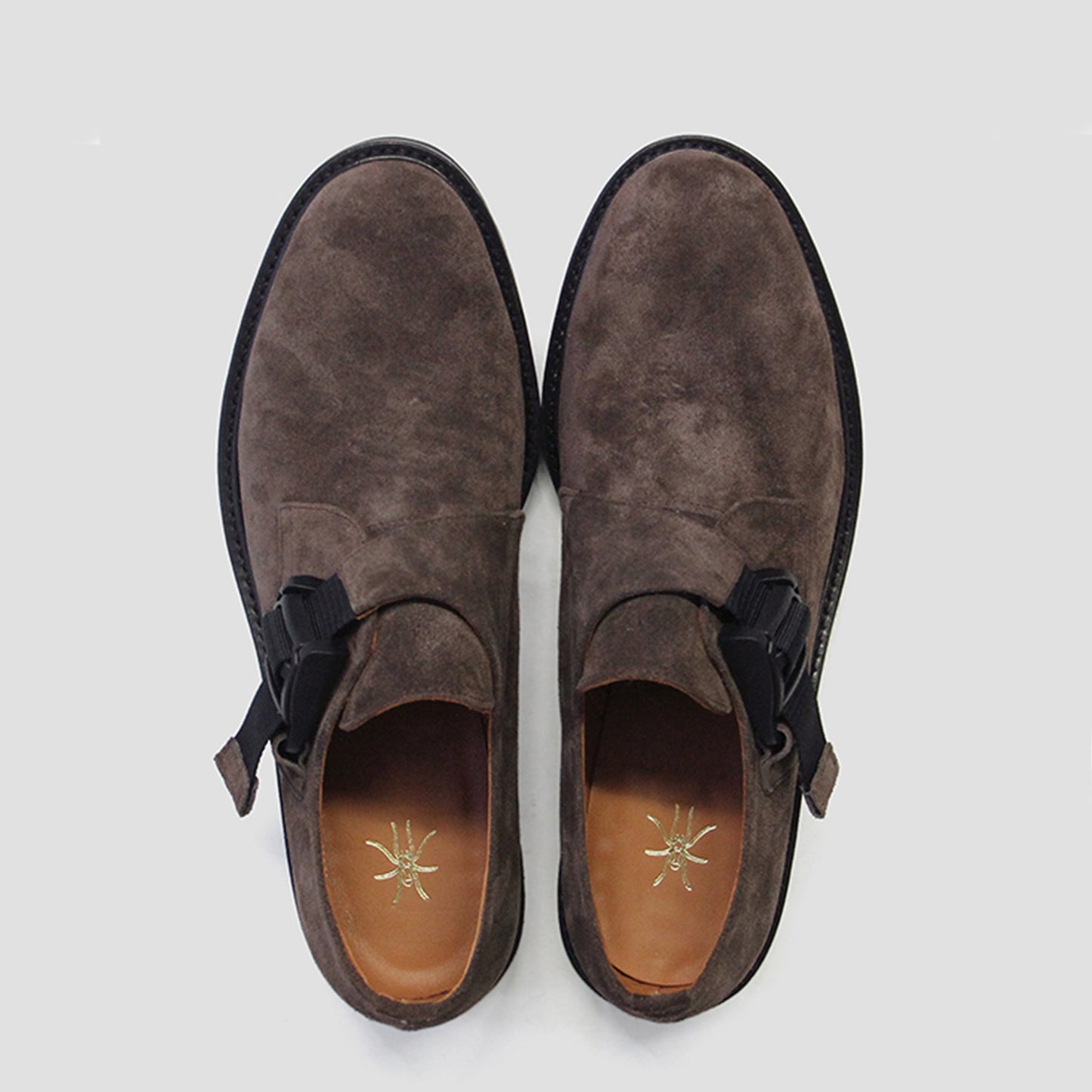 Tomo&Co　fidlock monk strap shoes -BROWN