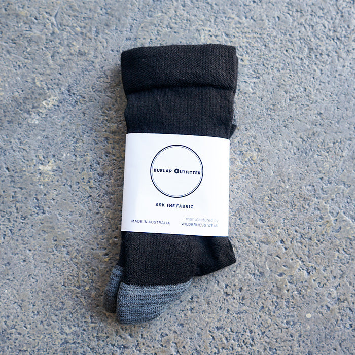 BURLAP OUTFITTER × WILWILDERNESS WEAR　COLOR BLOCK MERINO SOCKS